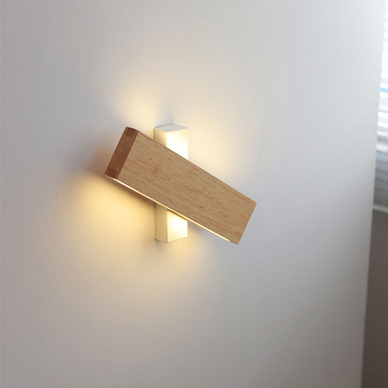 Asian Style LED Wooden Wall Light