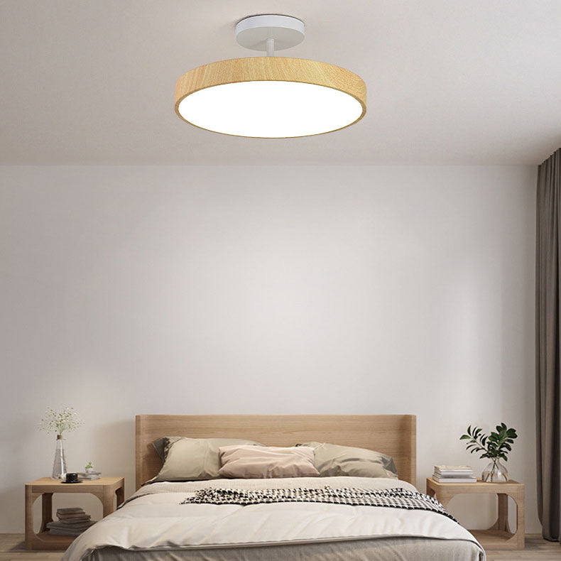 Asian Style Round LED Ceiling Mount Light