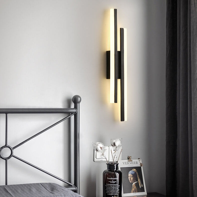 Slim LED Wall Light | Modern Iron Fixture | Adjustable Brightness