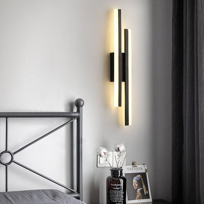 Slim LED Wall Light | Modern Iron Fixture | Adjustable Brightness