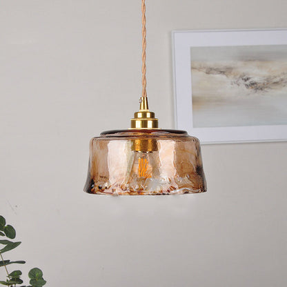 Classic Gold Glass Pendant Ceiling Light