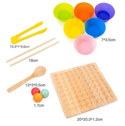 Natural Wood Bead Board Game
