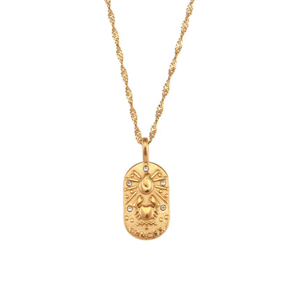 Delicate Astrology Symbol Pendant Necklace