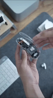 Clear Wireless Bluetooth Computer Mouse
