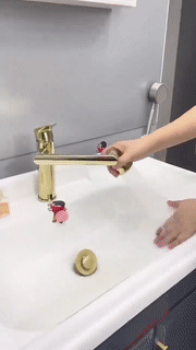 Stylish Bathroom Sink Faucet with Hot Cold Mixer