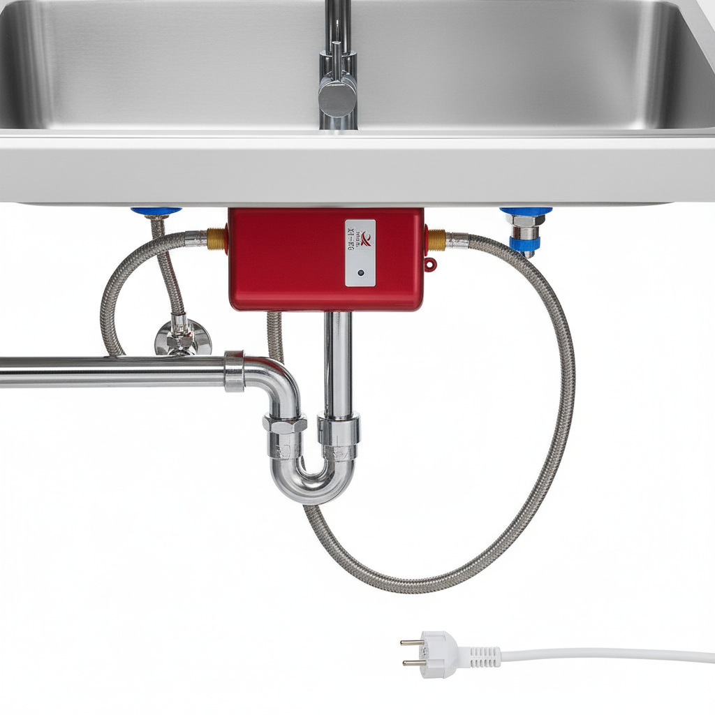 Compact Instant Electric Water Heater with Thermostat Control