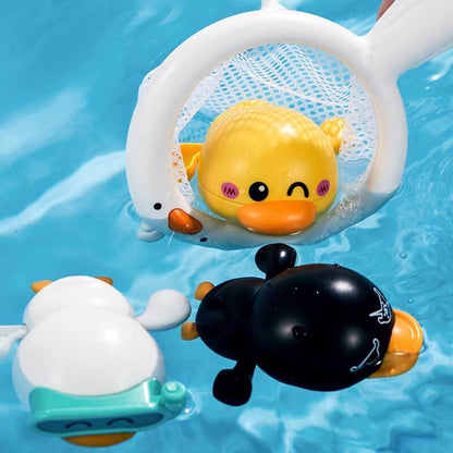 Fun Yellow Duck Bath Toy With Sprayer
