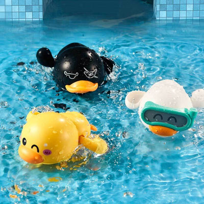 Fun Yellow Duck Bath Toy With Sprayer