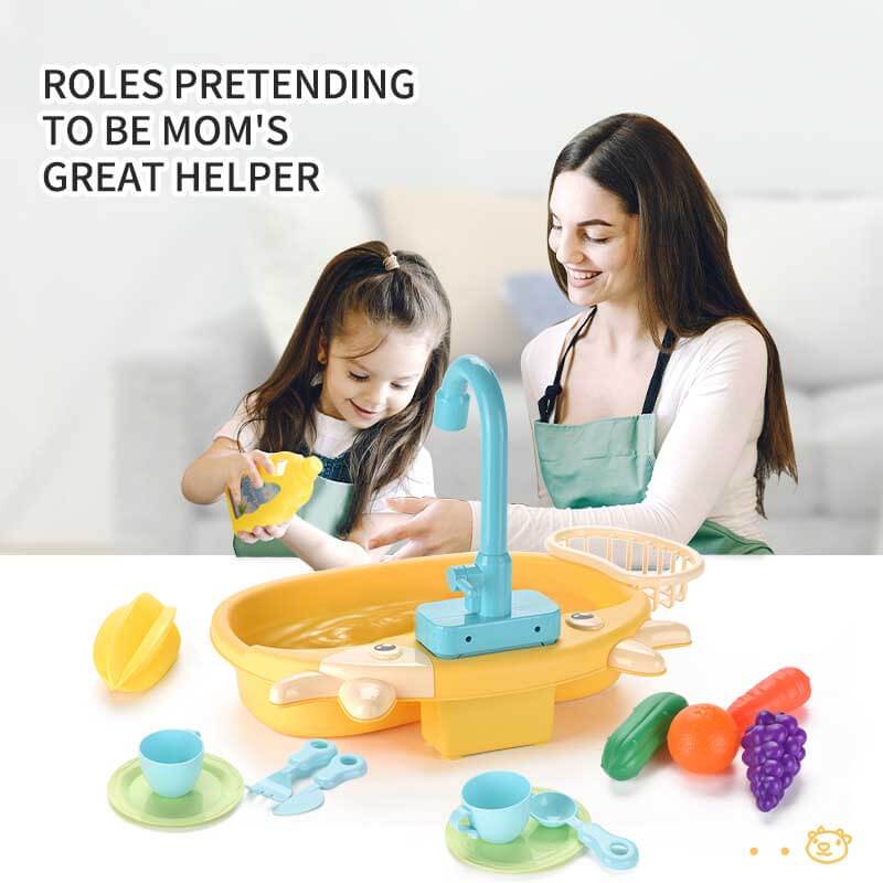 Fun Play Dishwasher Set with Water Spray