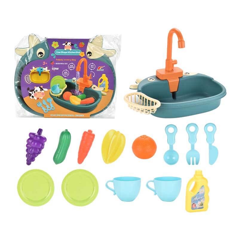 Fun Play Dishwasher Set with Water Spray