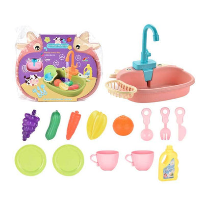 Fun Play Dishwasher Set with Water Spray