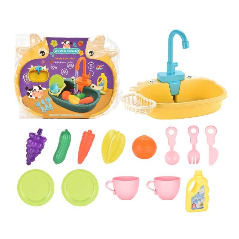 Fun Play Dishwasher Set with Water Spray