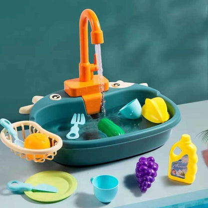 Fun Play Dishwasher Set with Water Spray