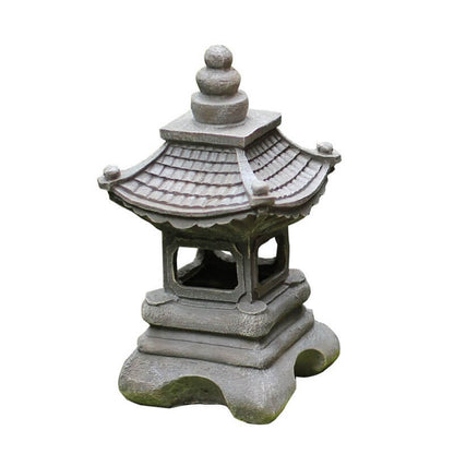 Asian Inspired Solar Powered Garden Lamp - Fesara