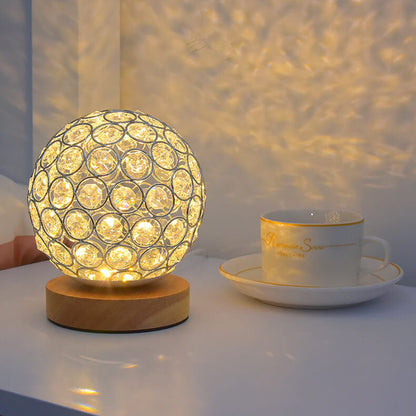 Compact USB Table Lamp with Warm Rechargeable Light
