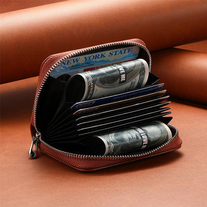 Smart RFID Blocking Leather Wallet