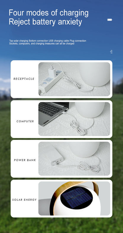 Compact Waterproof Solar Powered Outdoor Lantern