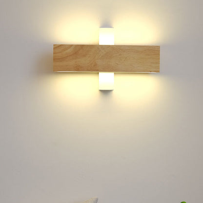 Asian Style LED Wooden Wall Light
