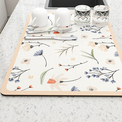 Absorbent Kitchen Counter Drying Mat