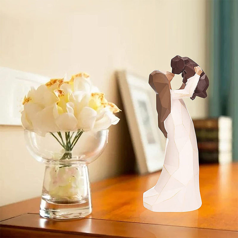 Lovely Dog Friendship Statue Figure