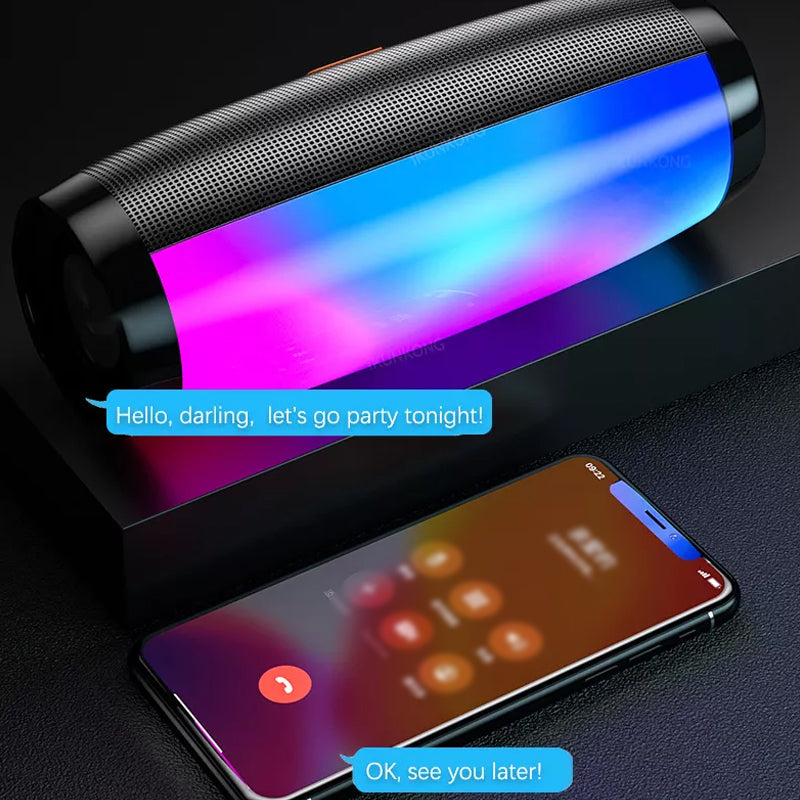 Portable Bluetooth LED Speaker Subwoofer System