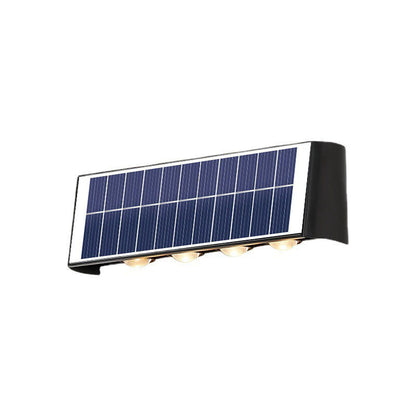 Outdoor Solar LED Wall Light Waterproof Rectangle Lamp