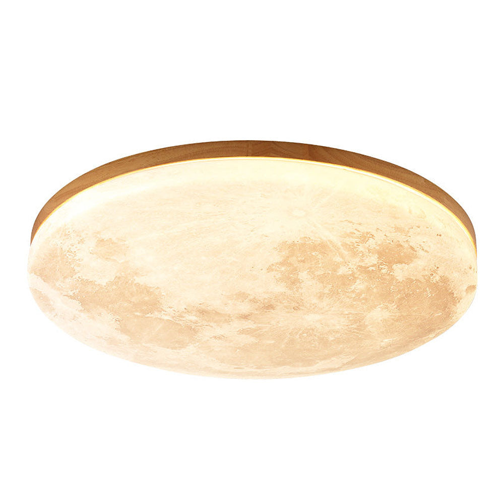 Glowing Moon Ceiling Light With Warm LED Glow