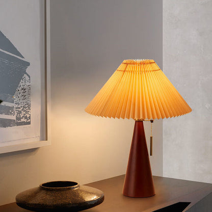 Simple Wooden Shade LED Desk Lamp