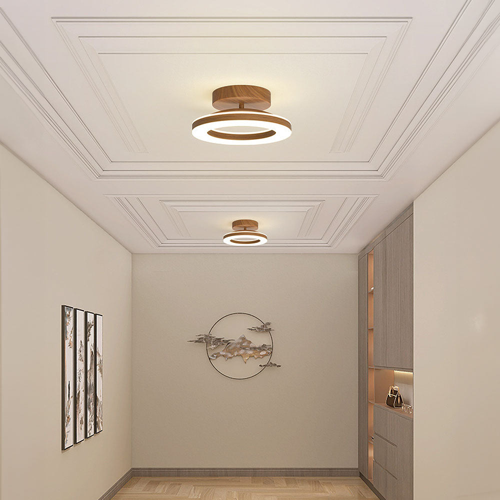 Circular LED Ceiling Light for Hallway and Entryway - Fesara