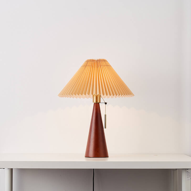 Simple Wooden Shade LED Desk Lamp