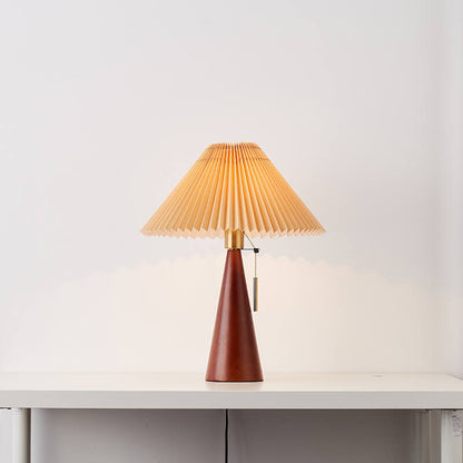Simple Wooden Shade LED Desk Lamp