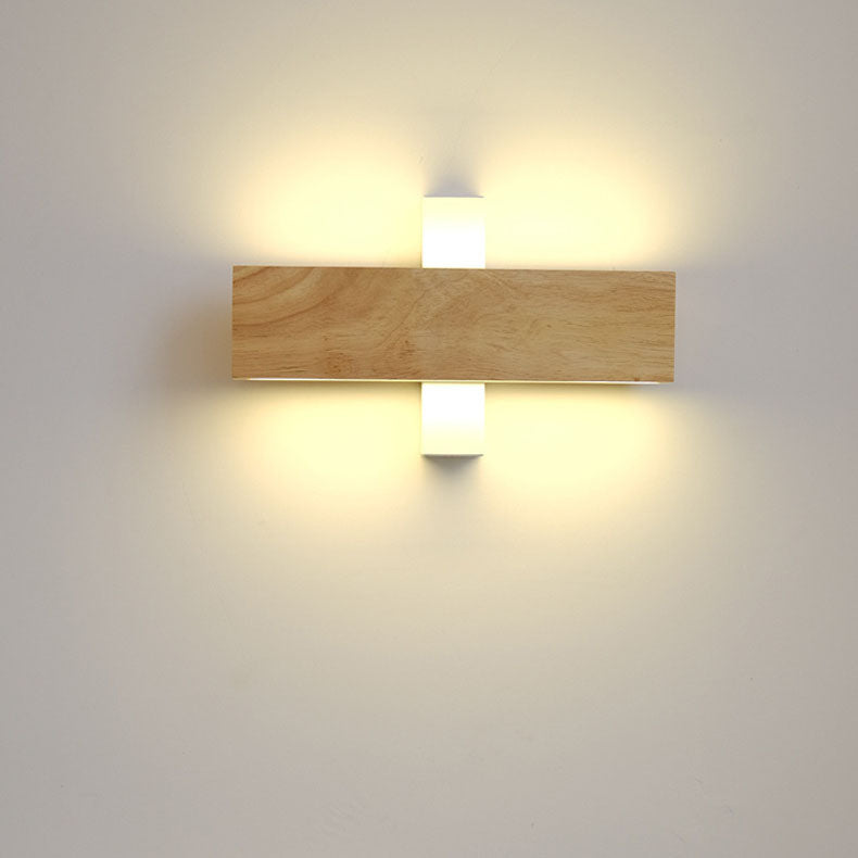 Asian Style LED Wooden Wall Light