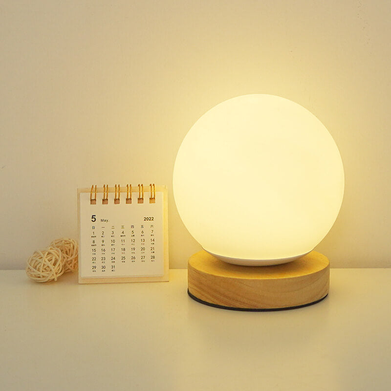 Compact USB Table Lamp with Warm Rechargeable Light