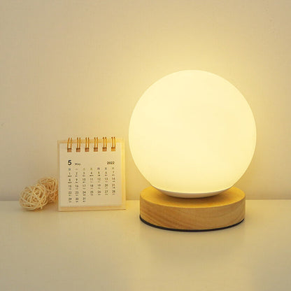 Compact USB Table Lamp with Warm Rechargeable Light