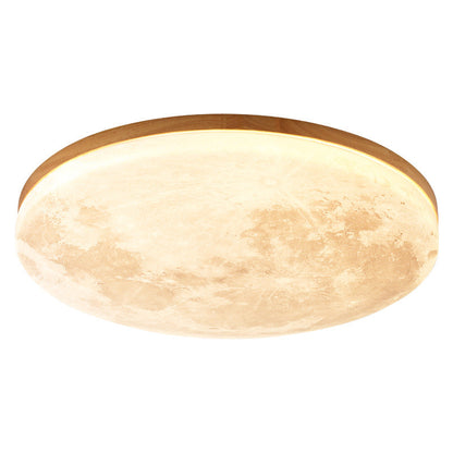 Simple Round White LED Ceiling Light Fixtures - Fesara