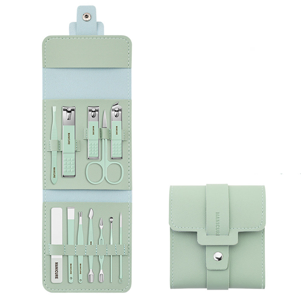 Travel Nail Care Kit with Clippers (12/16 Pieces)