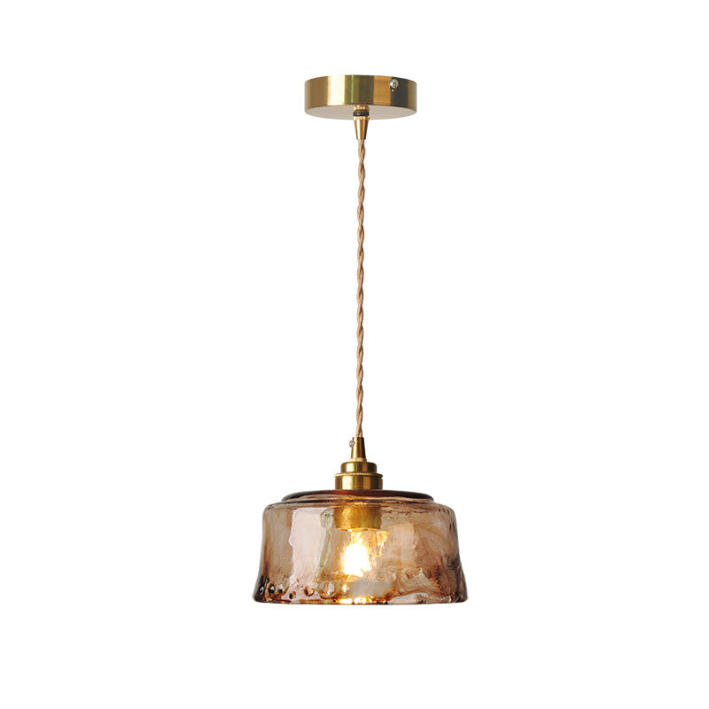Classic Gold Glass Pendant Ceiling Light - Fesara