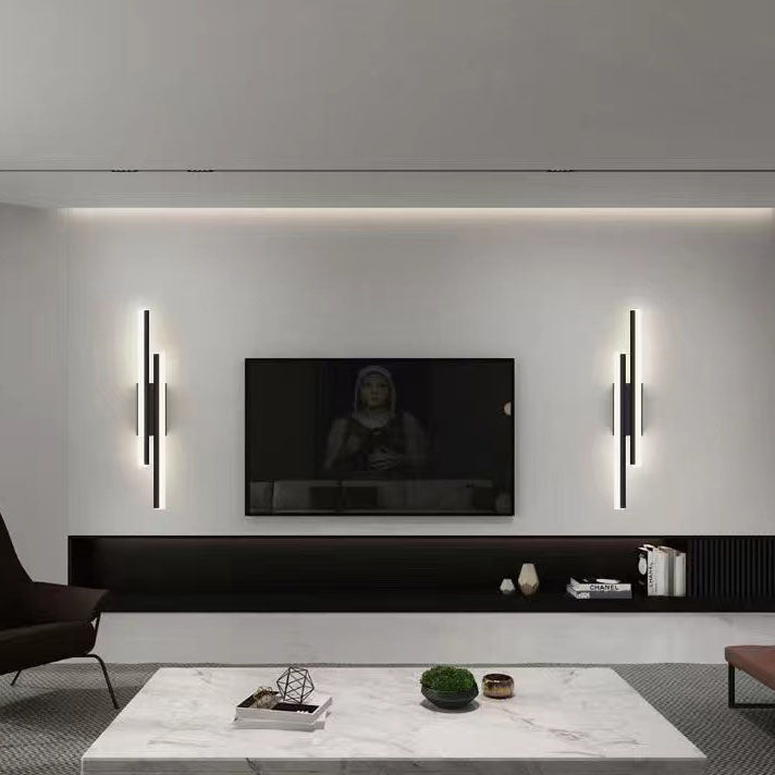 Slim LED Wall Light | Modern Iron Fixture | Adjustable Brightness