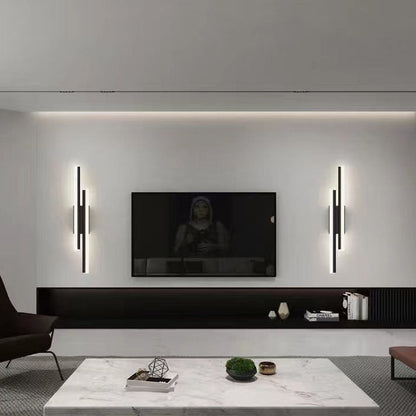 Slim LED Wall Light | Modern Iron Fixture | Adjustable Brightness