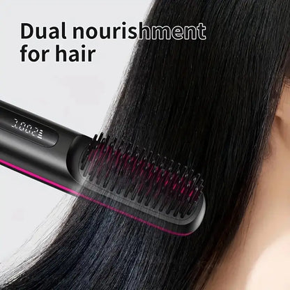 Compact Hair Straightening Brush