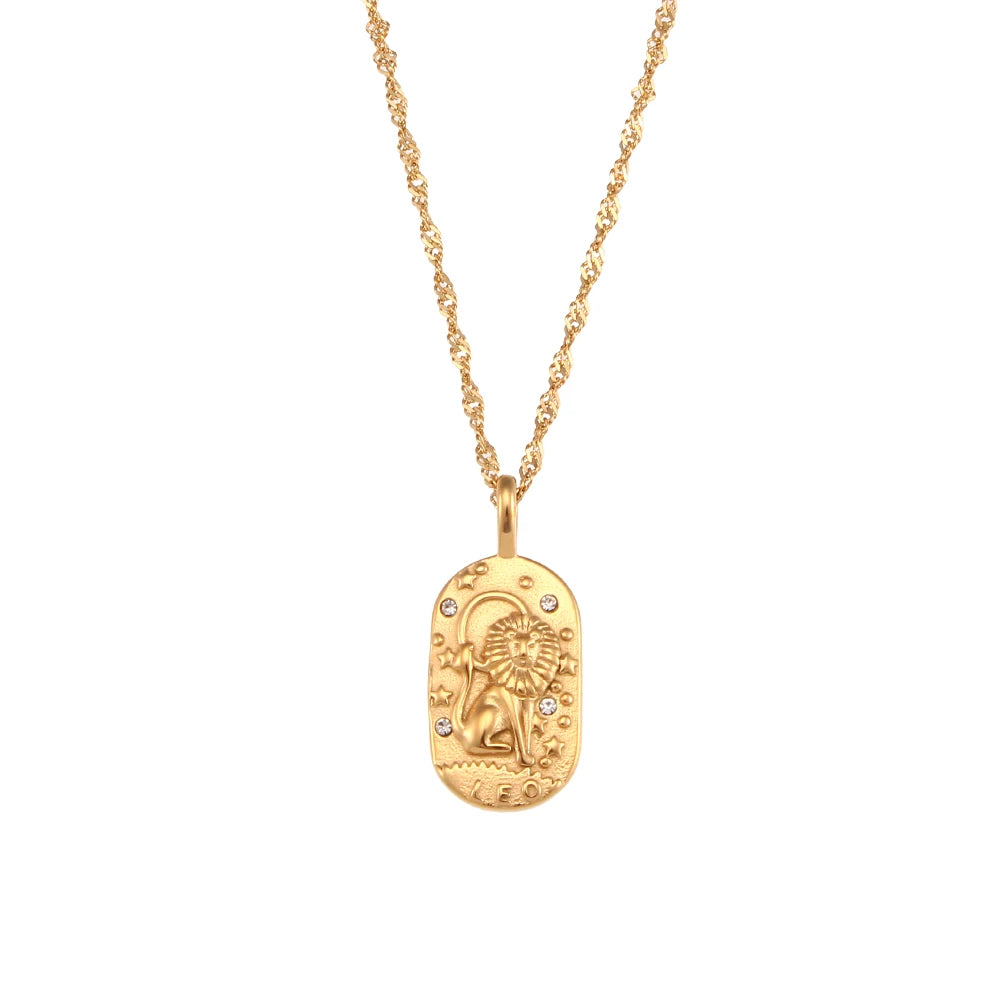 Delicate Astrology Symbol Pendant Necklace