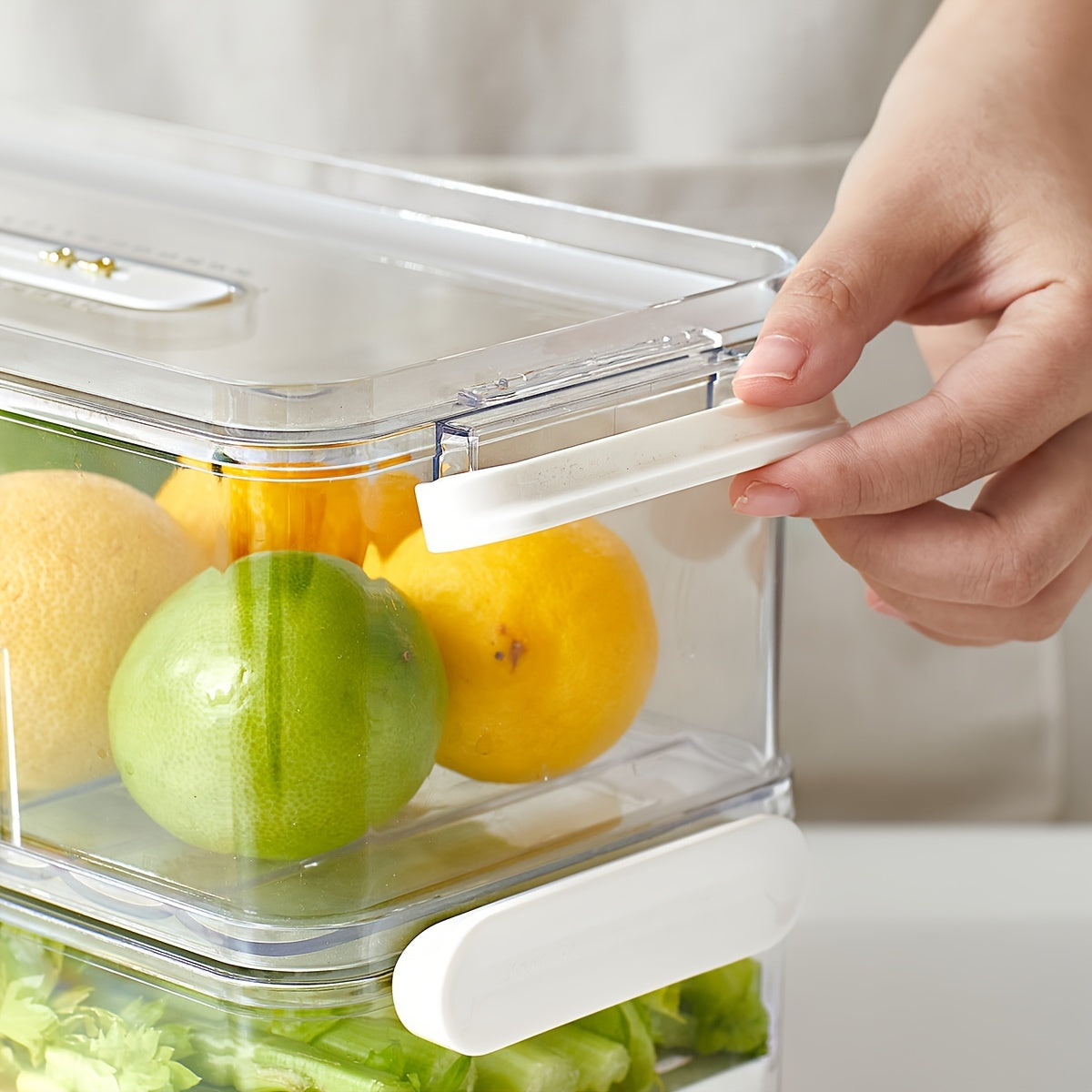 BPA Free Stackable Fridge Storage Container Set