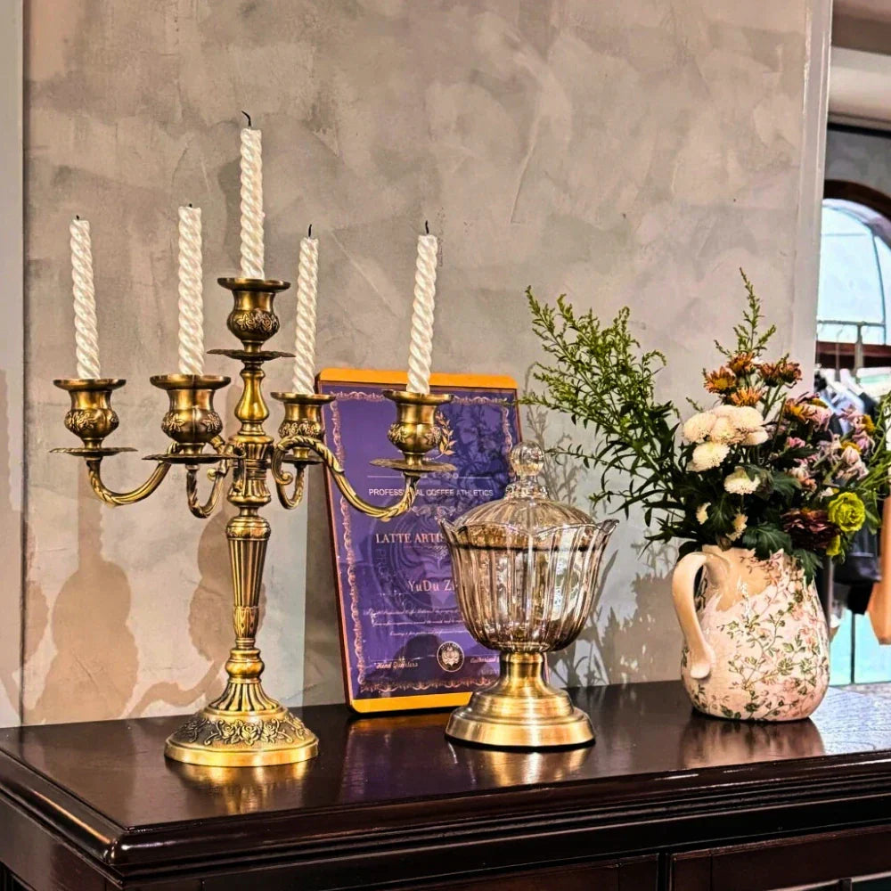 Luxury Gold Candle Holder