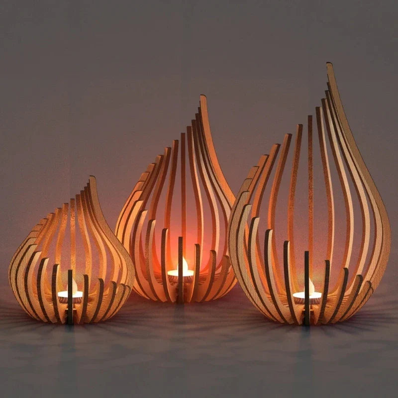 Sparkling Glass Tea Light Holder