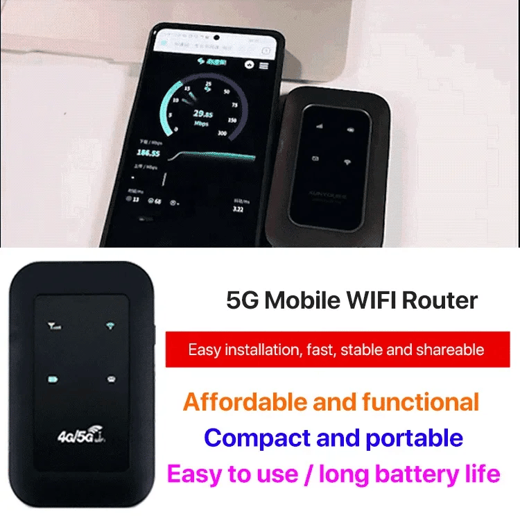 Compact 4G LTE WiFi Hotspot – Fast Mobile Internet On The Go