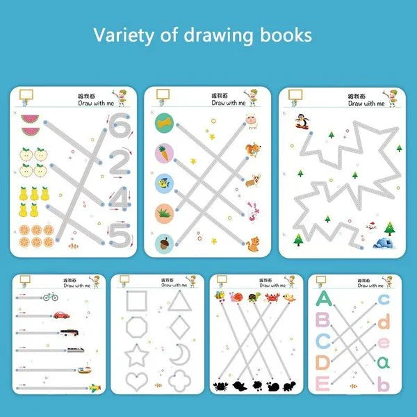 Fun Kids Activity Book for Learning and Drawing
