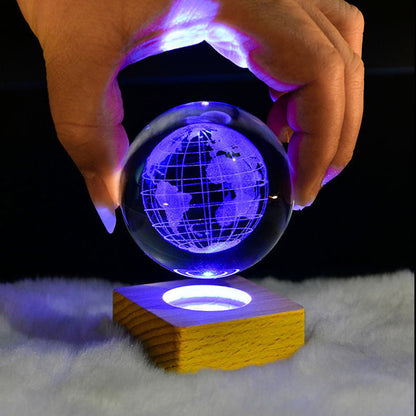 Colorful Cosmic Glass Nightlight Table Lamp