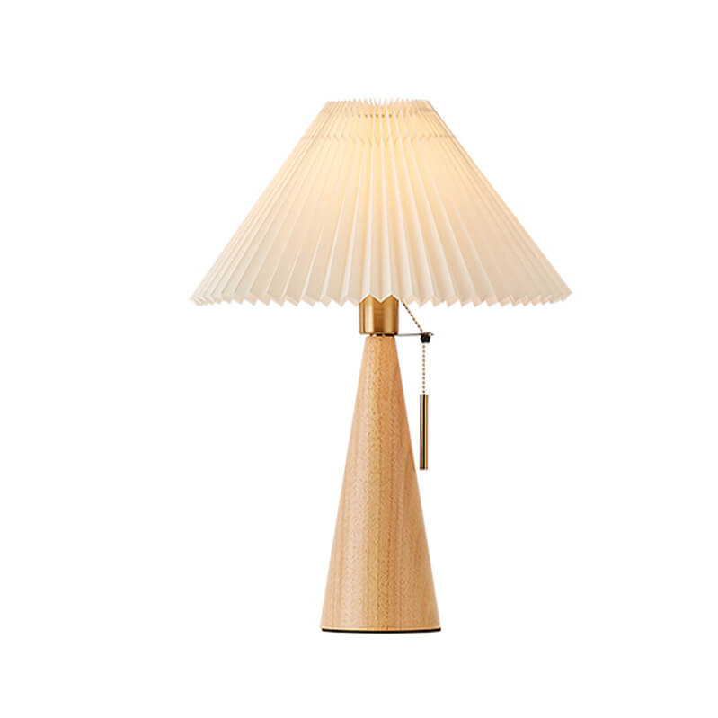 Simple Wooden Shade LED Desk Lamp - Fesara