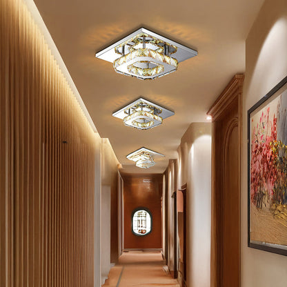Luxury Crystal LED Ceiling Light Fixture