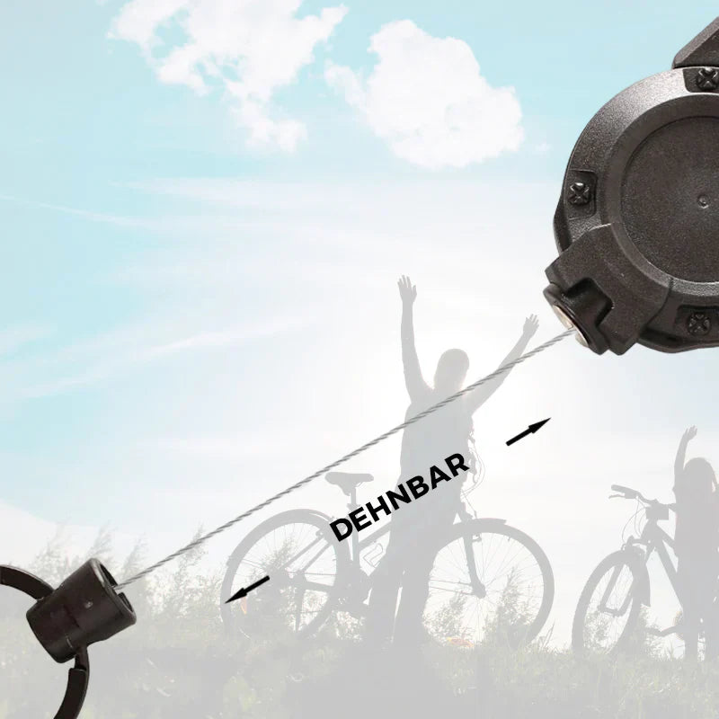 Retractable Outdoor Keychain with Steel Cable